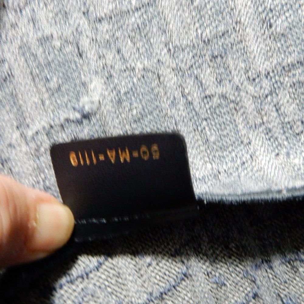 DIOR SLIM SADDLE POUCH Blue Embroidered Denim - Picture 3 of 10